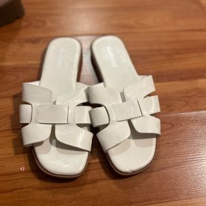White sandals